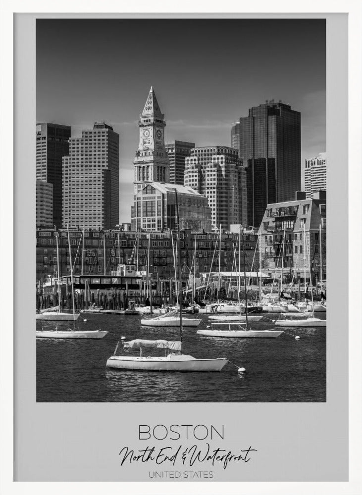 In focus: BOSTON Skyline North End &amp; Waterfront Poster