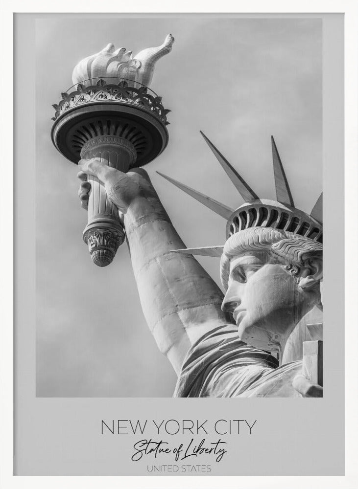 In focus: NEW YORK CITY Statue of Liberty in detail Poster