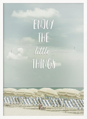 Enjoy the little things | Beachscape Poster