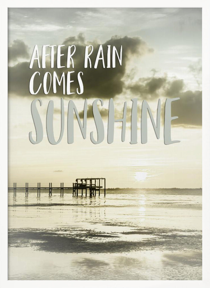 After rain comes sunshine | Sunset Poster