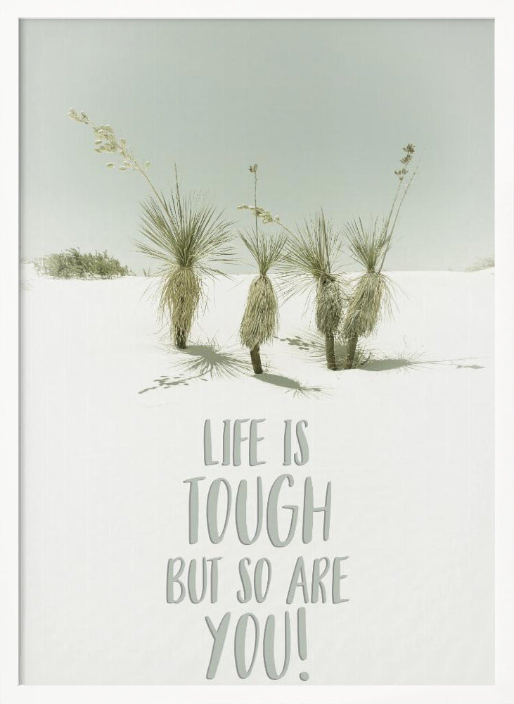 Life is tough but so are you | Desert impression Poster