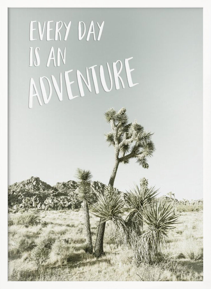 Every day is an adventure | Desert impression Poster