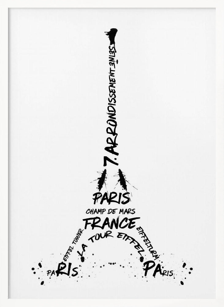 Digital-Art Eiffel Tower Poster