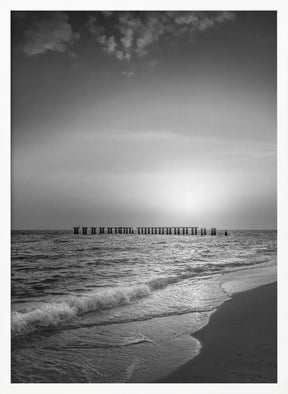 Gasparilla Island - Monochrome coastal impression Poster