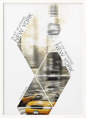 Modern Art TIMES SQUARE Coordinates Poster