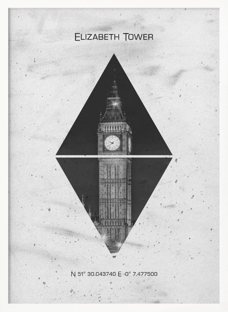 Coordinates LONDON Elizabeth Tower Poster