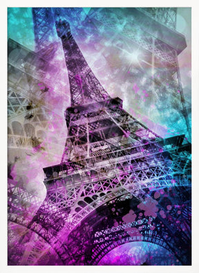 Pop Art Eiffel Tower Poster