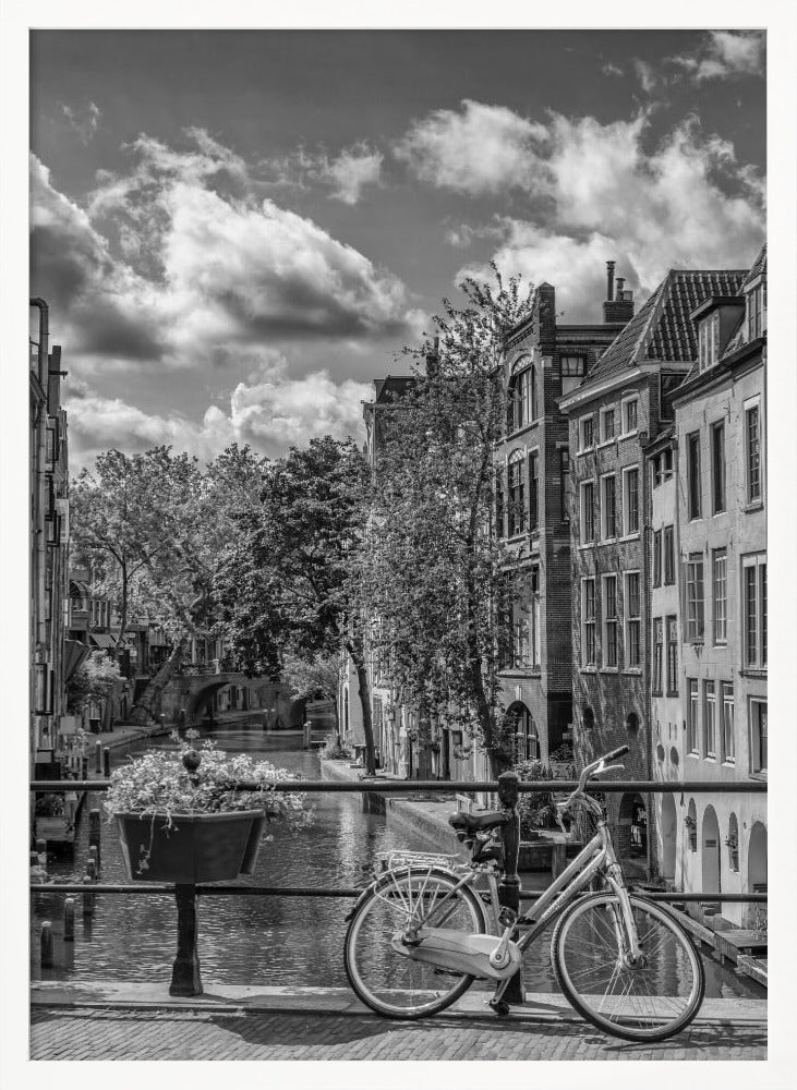 UTRECHT Oudegracht with view in southern direction | Monochrome Poster