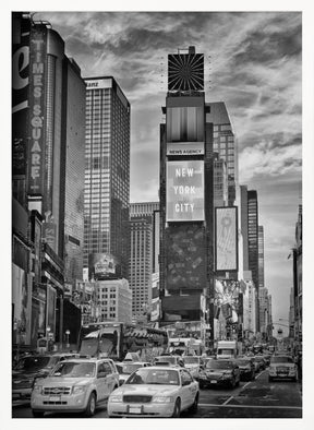 NEW YORK CITY Times Square - Monochrome Poster