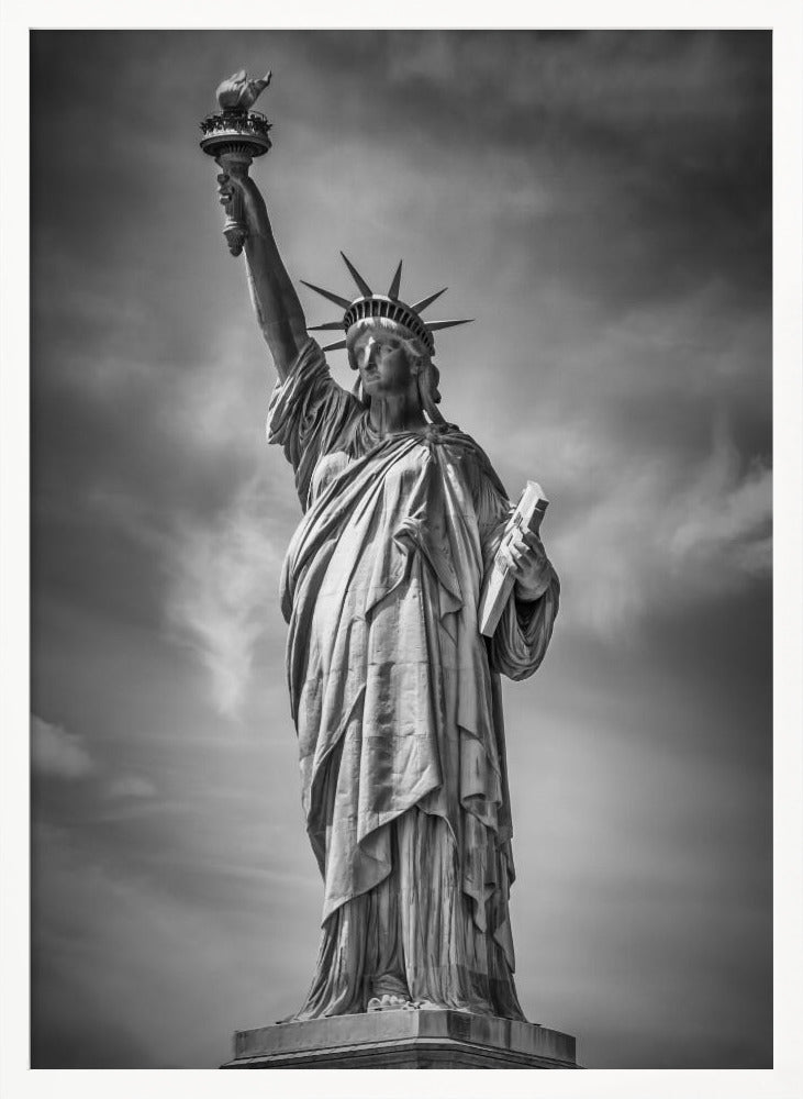 NEW YORK CITY Monochrome Statue of Liberty Poster