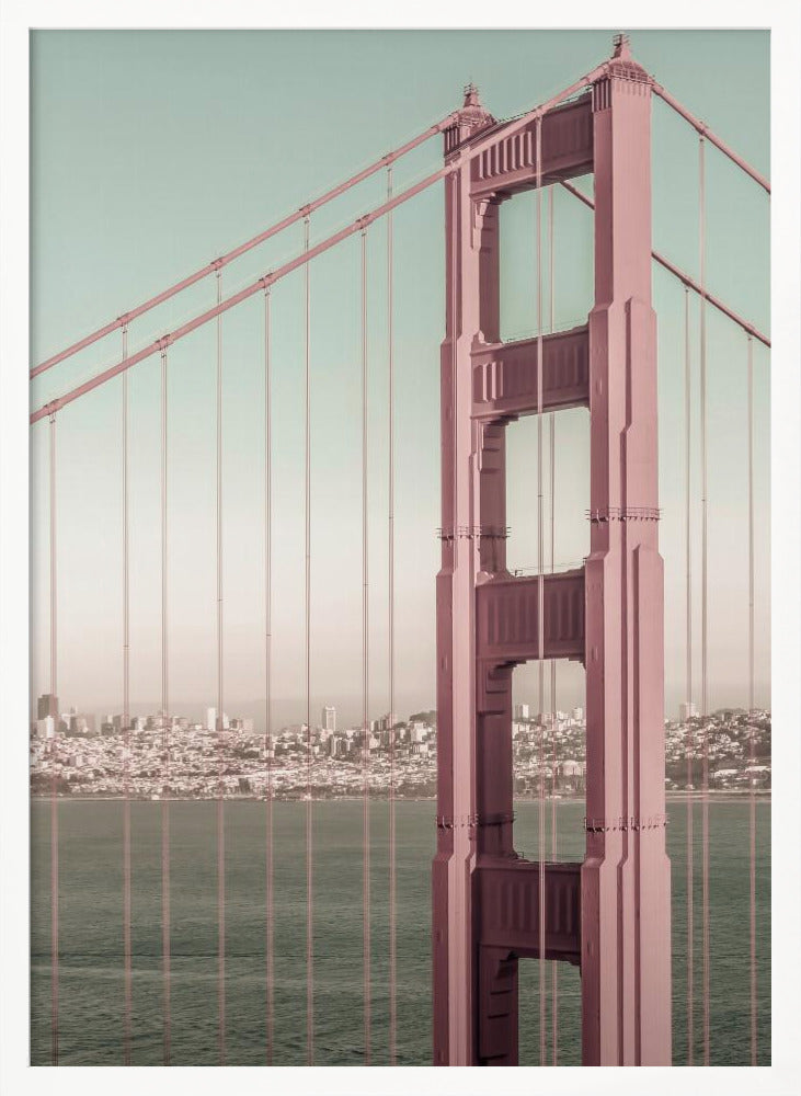 SAN FRANCISCO Golden Gate Bridge | urban vintage style Poster