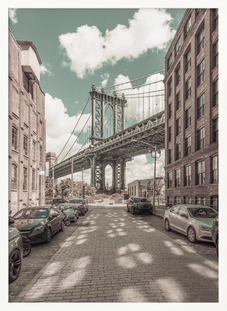 NEW YORK CITY Manhattan Bridge | urban vintage style Poster