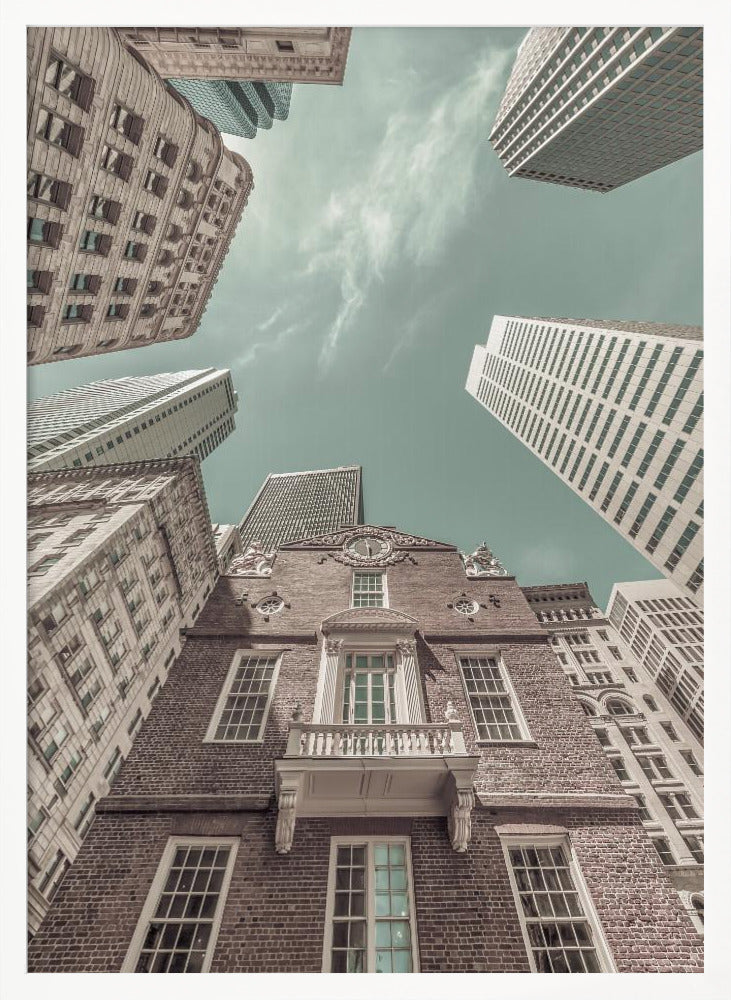 BOSTON Old State House | urban vintage style Poster