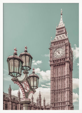 LONDON Elizabeth Tower | urban vintage style Poster