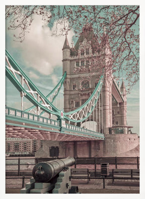 LONDON Tower Bridge in Detail | urban vintage style Poster