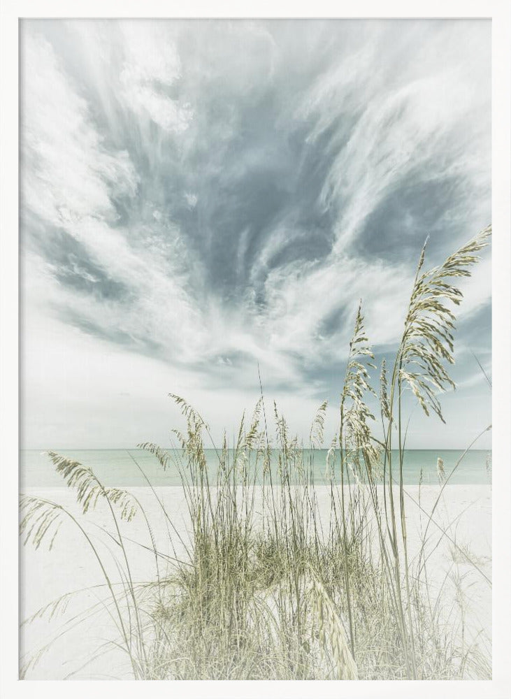 Calmness on the beach Poster