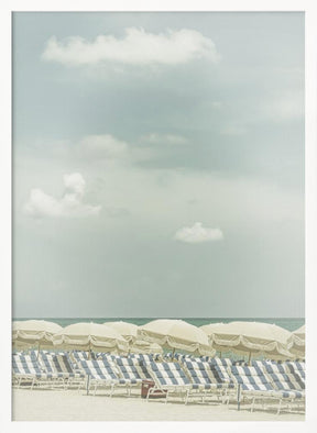 Vintage beach scene Poster