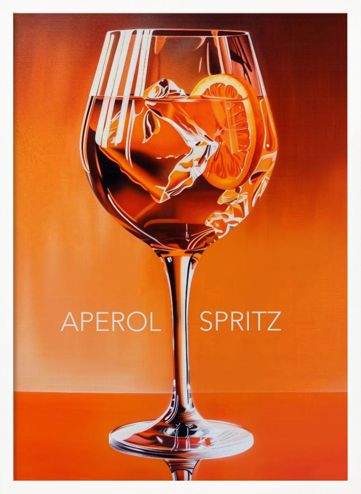 Aperol Spritz Orange Poster