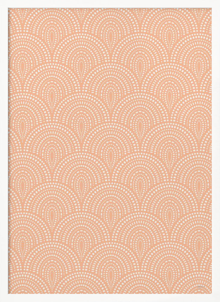 Dotty Peach Fuzz Poster