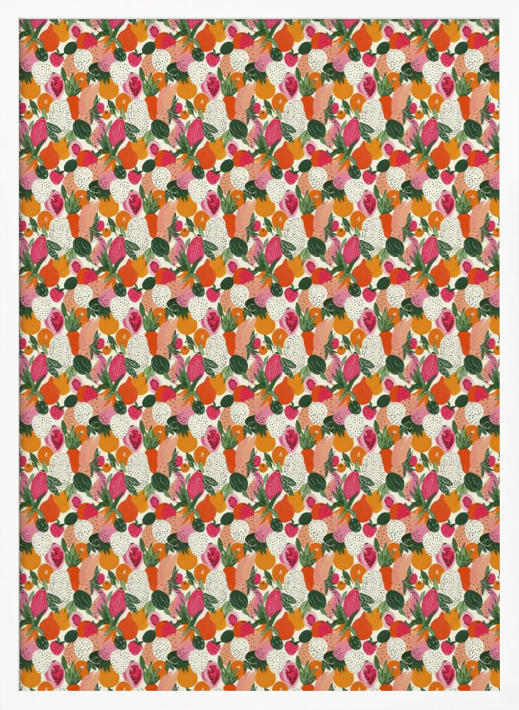 Fresh fruits pattern 2 Poster