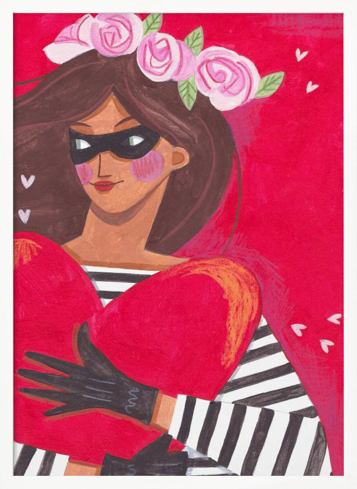 Portrait woman you stole my heart Poster