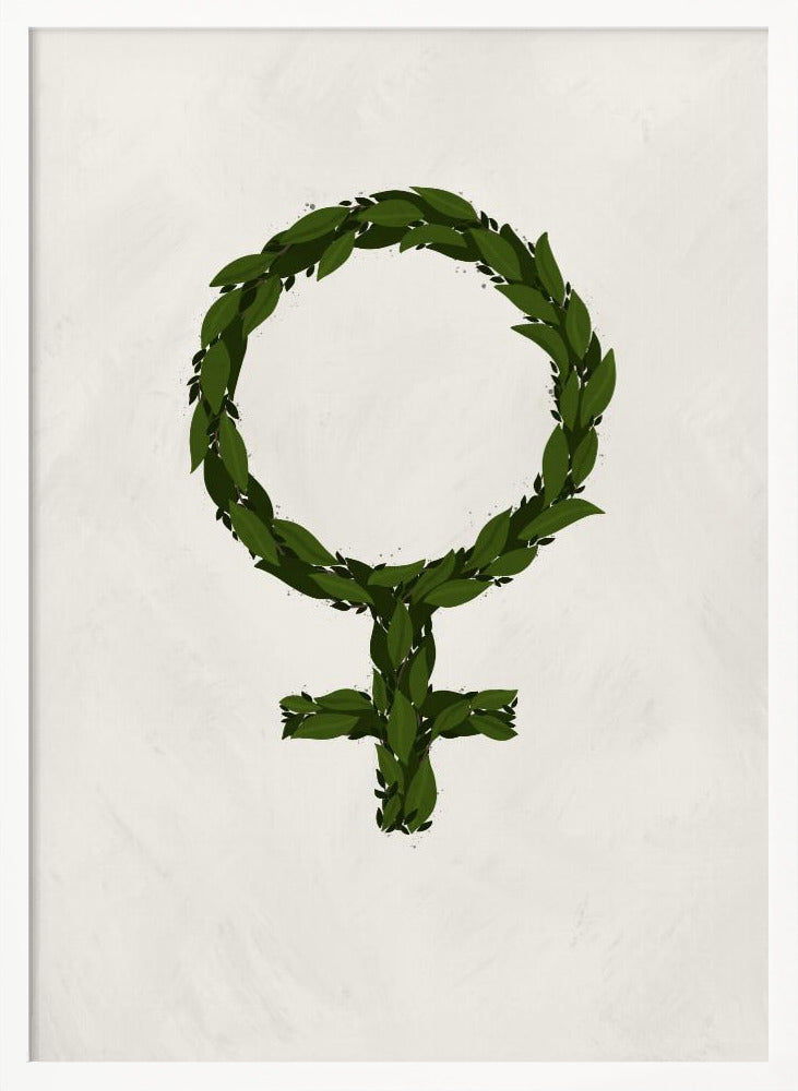 Feminism White Poster