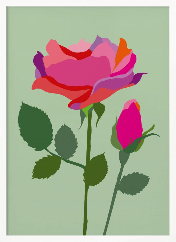 Popart Rose I Poster