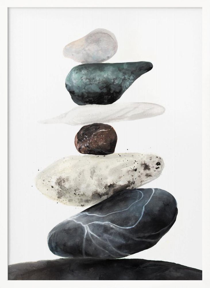 Stones from the beach Poster