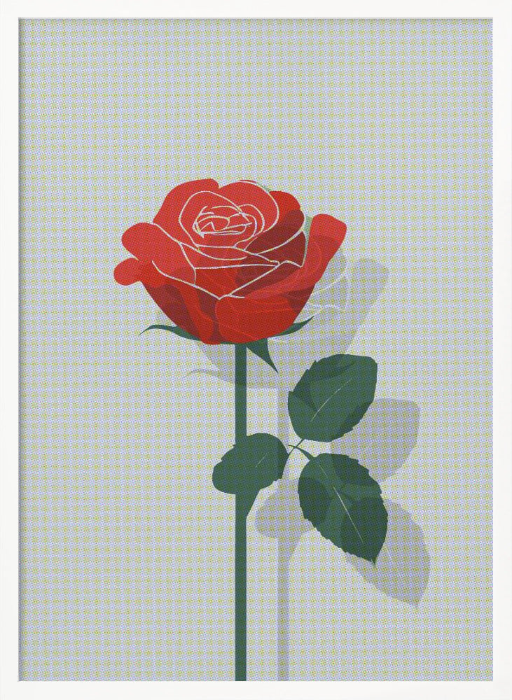 Rose In Raster Poster