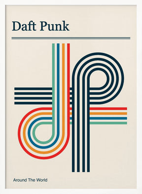 Daft Punk Retro Poster Poster