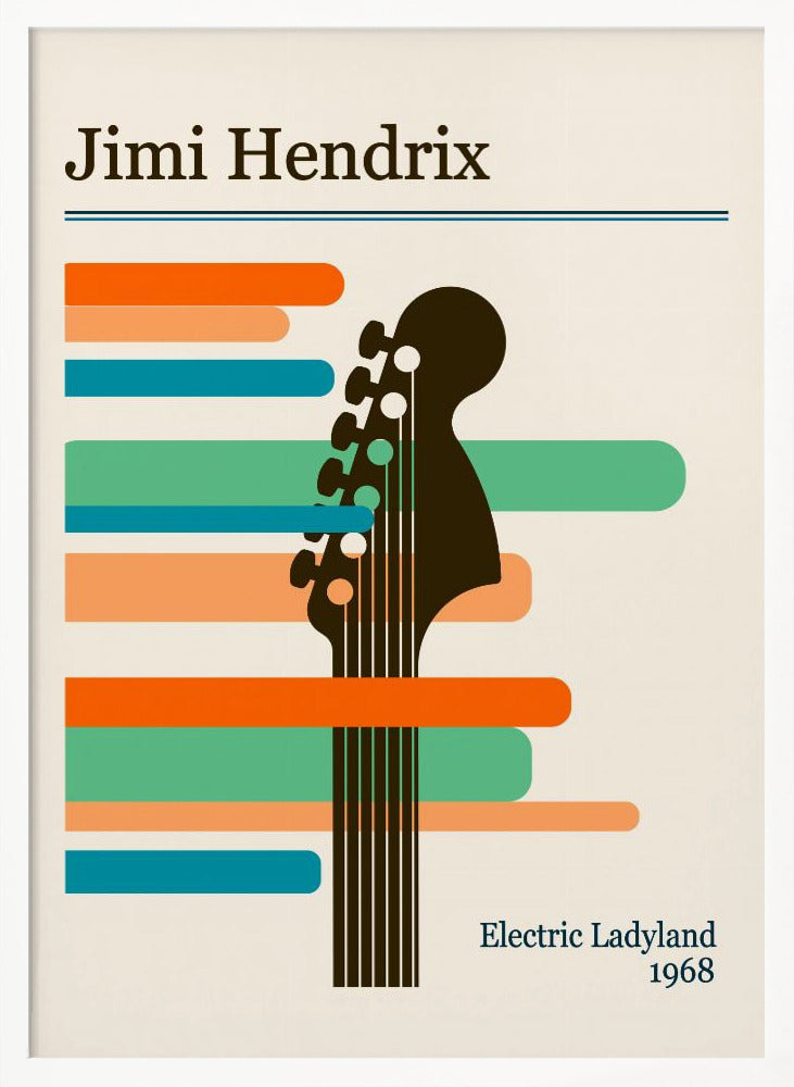 Jimi Hendrix Retro Poster