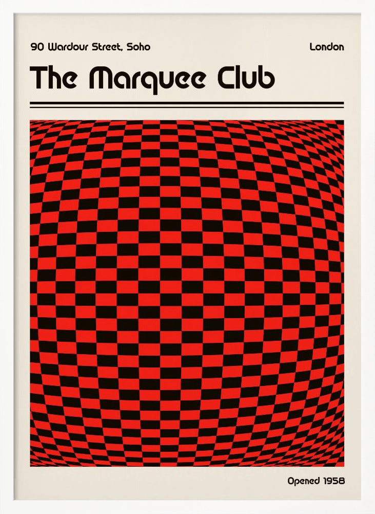 Marquee Club Retro Poster