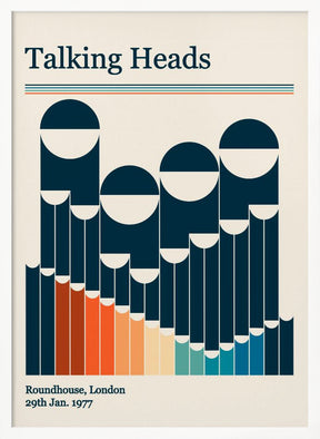 Talking Heads Retro Gig Poster Poster