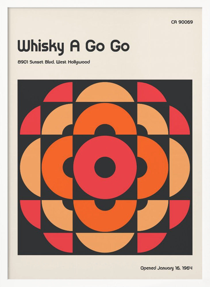 Whisky a Go Go Retro Poster