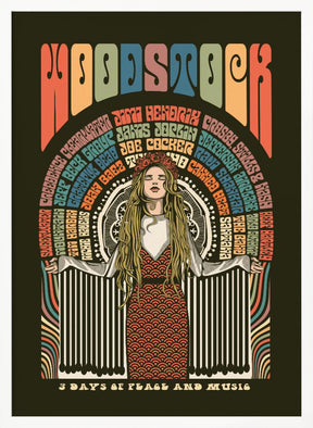 Woodstock Festival Poster Poster