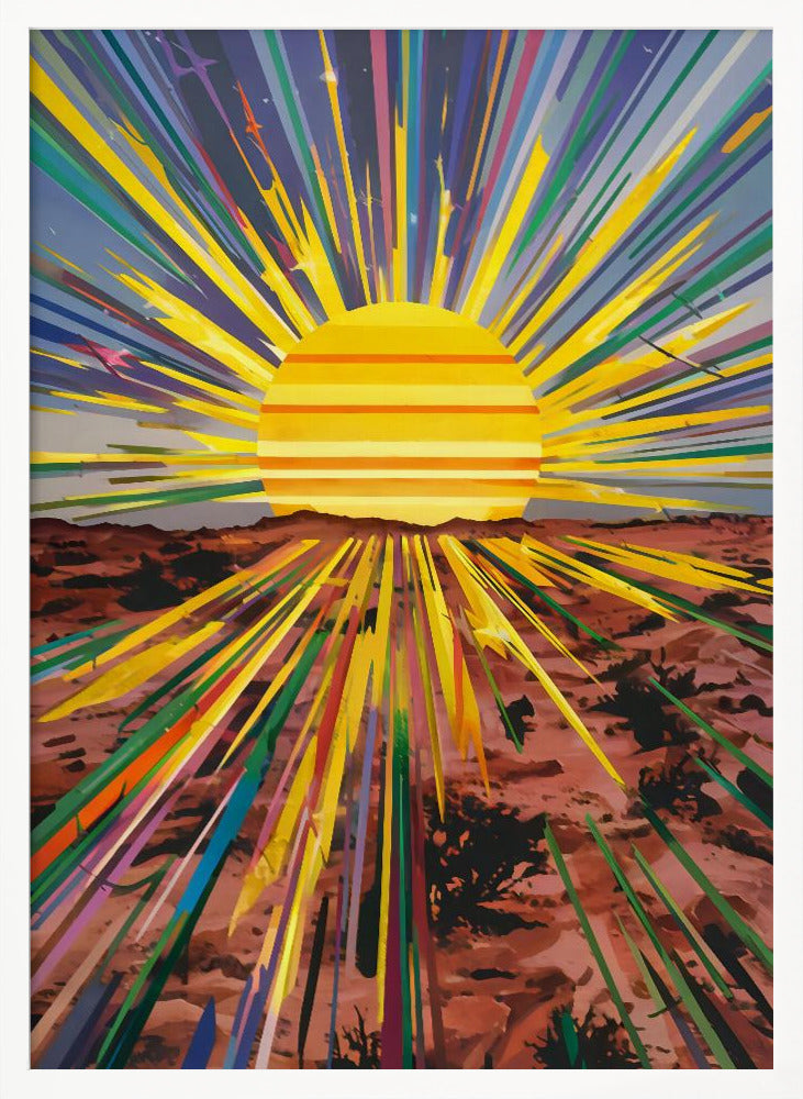 Sunrise In the Desert Poster