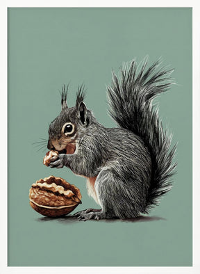 The Squirrel and the Walnut Poster