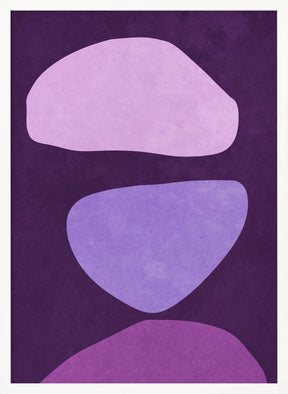 Abstract Forms Violet Poster