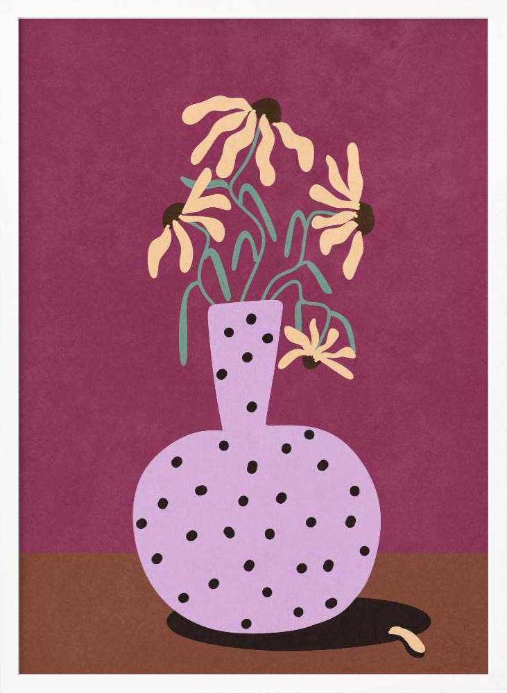 Flowers in Vase Poster