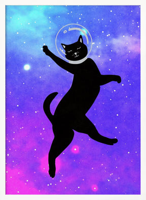 Happy Space Cat Poster