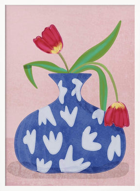 Tulpe in vase Poster