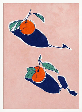 Abstract Oranges Poster