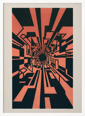 Square Warp Hole Poster