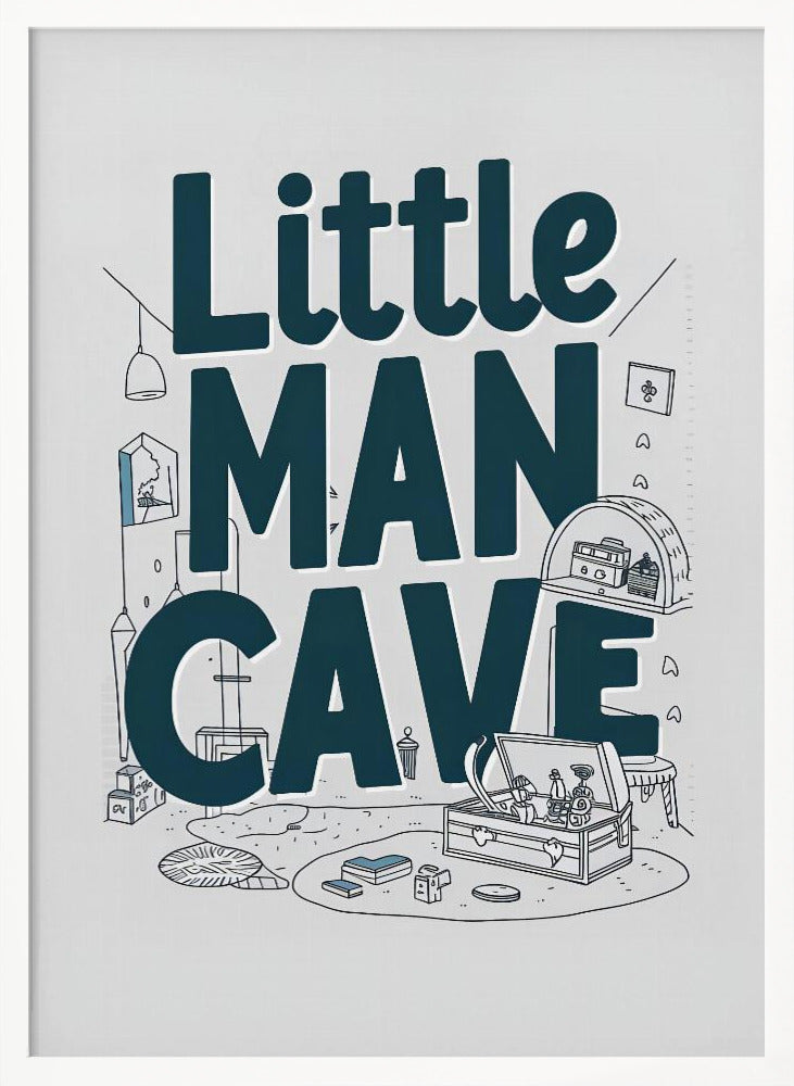 Little Man Cave Poster
