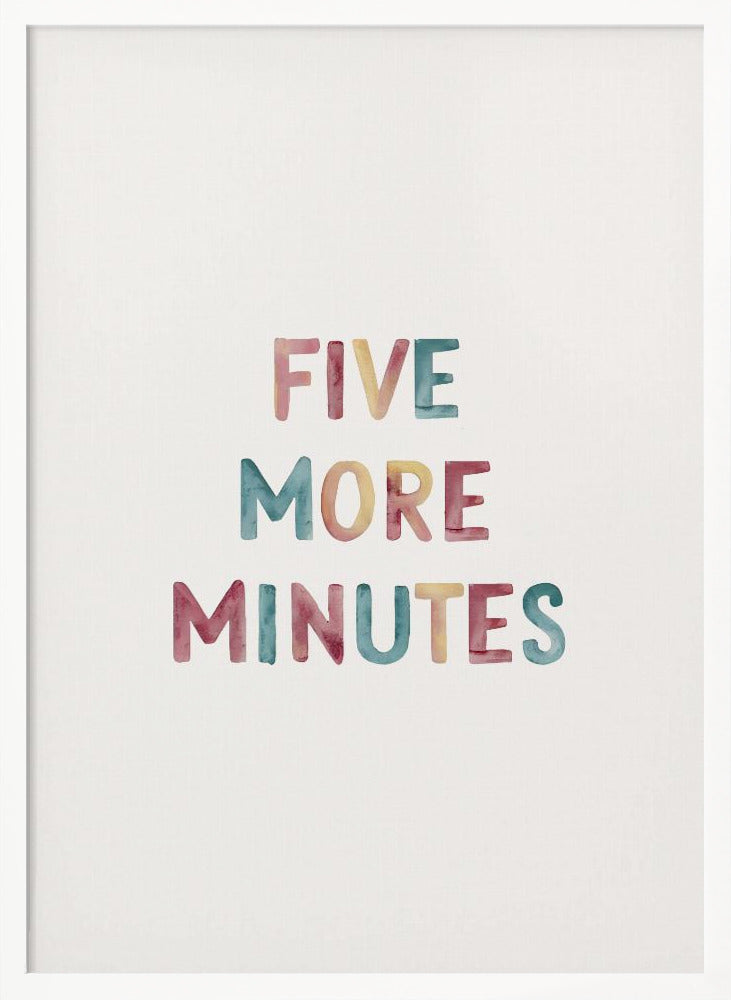 Five More Minutes Poster