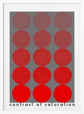 Bauhaus contrast of saturation Poster