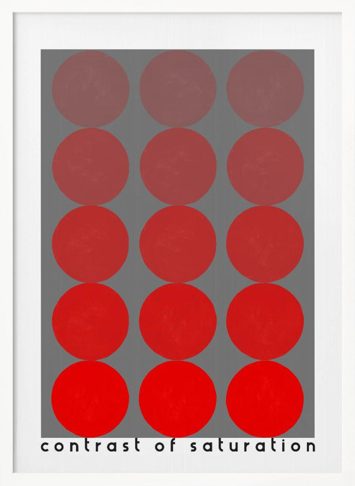 Bauhaus contrast of saturation Poster