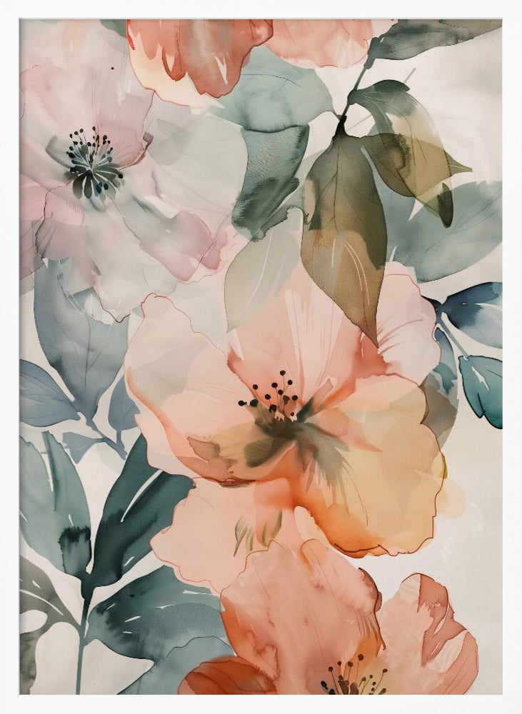 Watercolor Floral No. 3 Poster