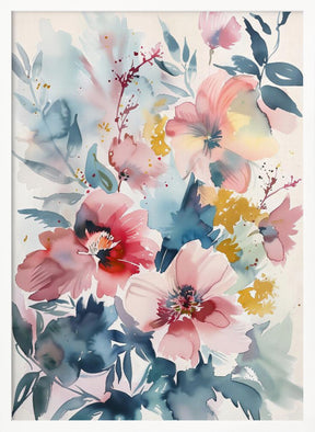 Watercolor Floral No. 4 Poster