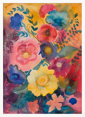 Watercolor Floral No. 6 Poster